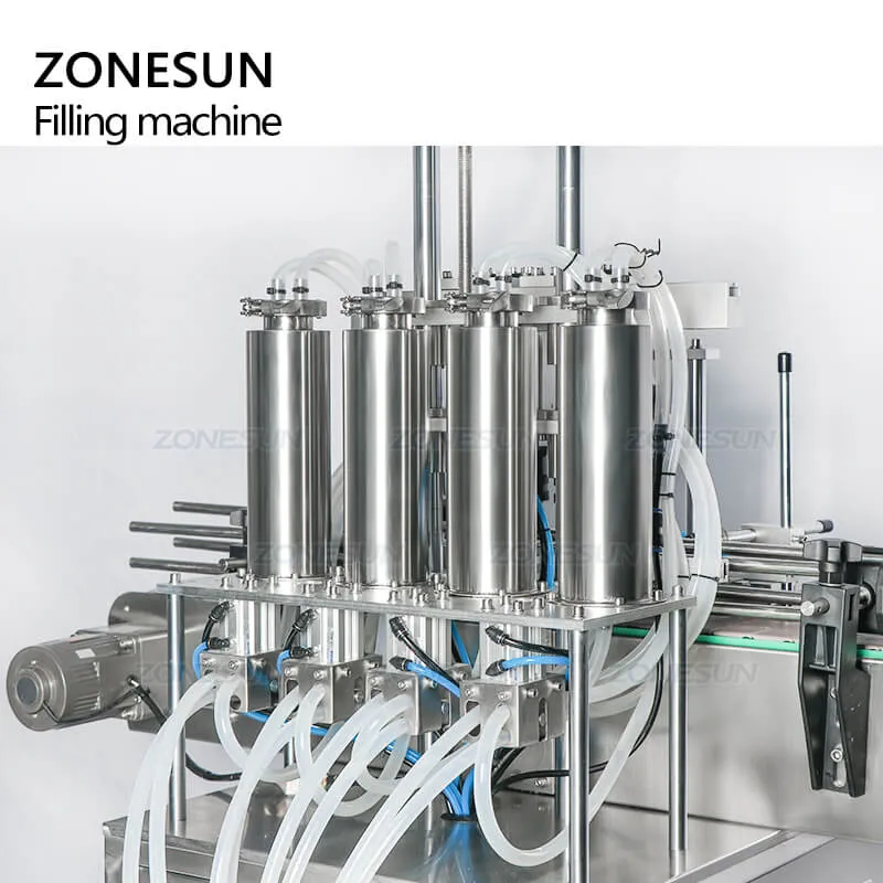 ZS-DTZL500 4 Heads Desktop Automatic Vacuum Liquid Perfume Small Bottle Fragrance Filling Machine