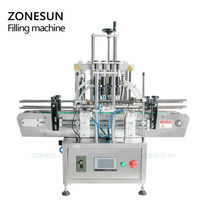 ZS-DTZL500 4 Heads Desktop Automatic Vacuum Liquid Perfume Small Bottle Fragrance Filling Machine
