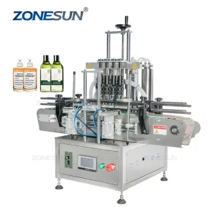 ZS-DTZL500 4 Heads Desktop Automatic Vacuum Liquid Perfume Small Bottle Fragrance Filling Machine